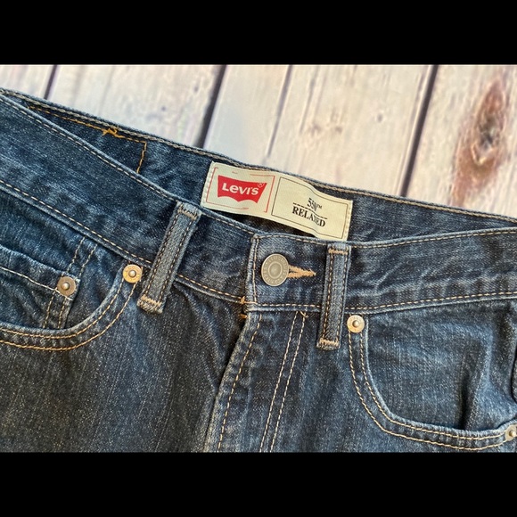 Levi’s 550 jeans dark wash 14 slim 25/27 - Picture 6 of 8